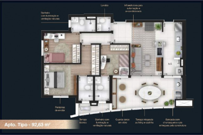 Imagem Apartamento com 3 Quartos à Venda, 75 m² em Vila Osasco - Osasco