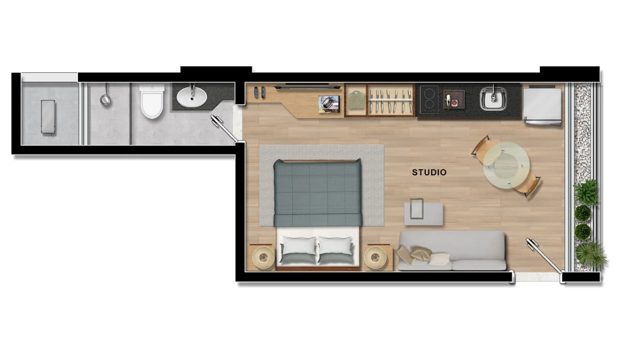 Imagem Studio com 1 Quarto à Venda, 23 m²em Barra - Salvador