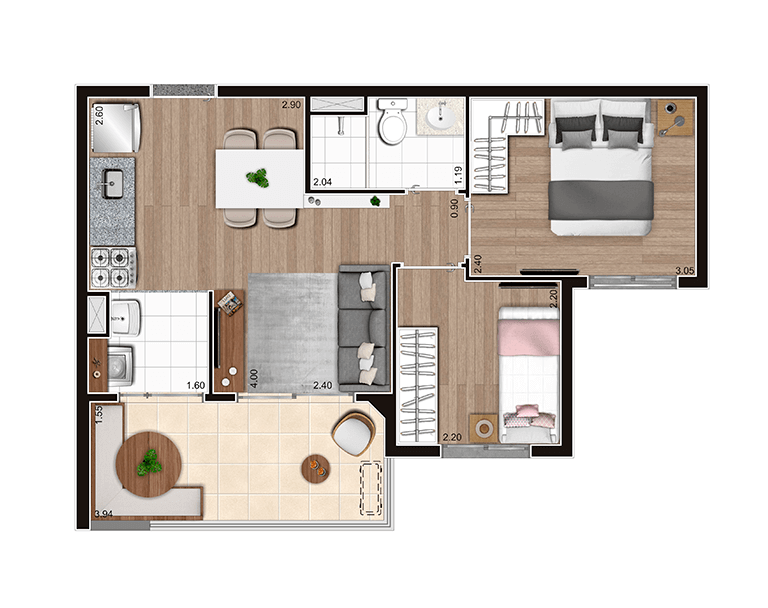 Imagem Apartamento com 2 Quartos à Venda, 43 m²em Vila Leopoldina - São Paulo