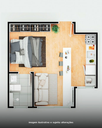 Imagem Apartamento com 2 Quartos à Venda, 47 m² em Botujuru - Mogi das Cruzes