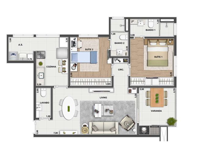 Imagem Apartamento com 2 Quartos à Venda, 78 m² em Campestre - Santo André