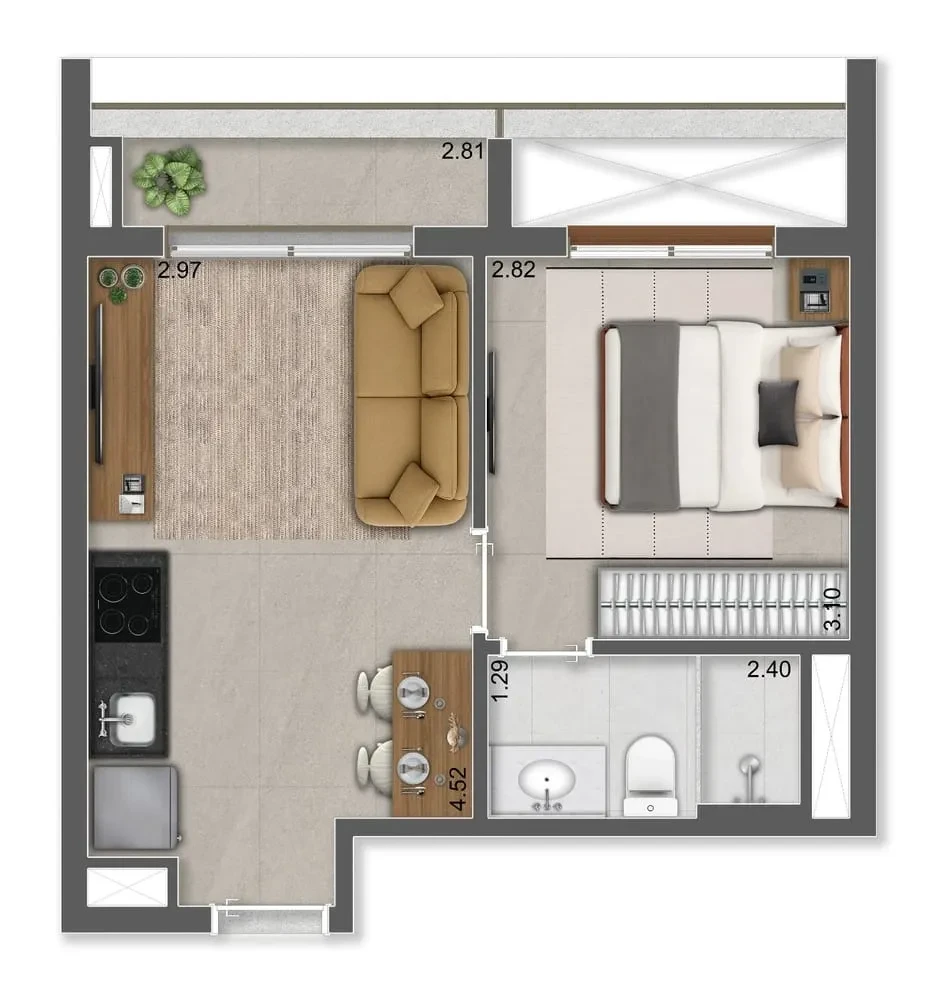 Imagem Apartamento com 1 Quarto à Venda, 31 m² em Indianópolis - São Paulo