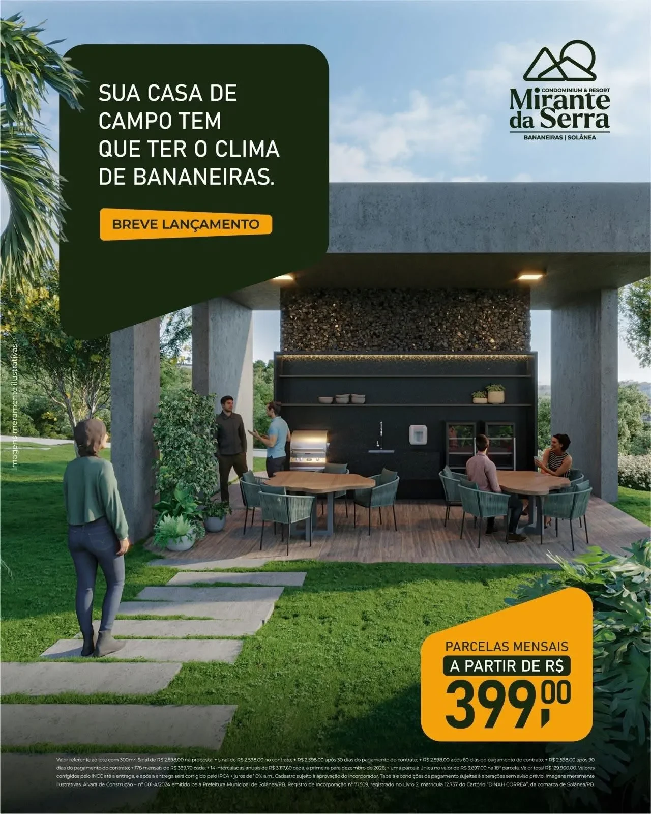 Foto do imóvel: Terreno em Condomínio à Venda, 336 metros em Bananeiras - Bananeiras