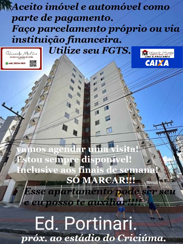 Apartamento com 3 Quartos à Venda, 102 m² em Centro - Criciúma