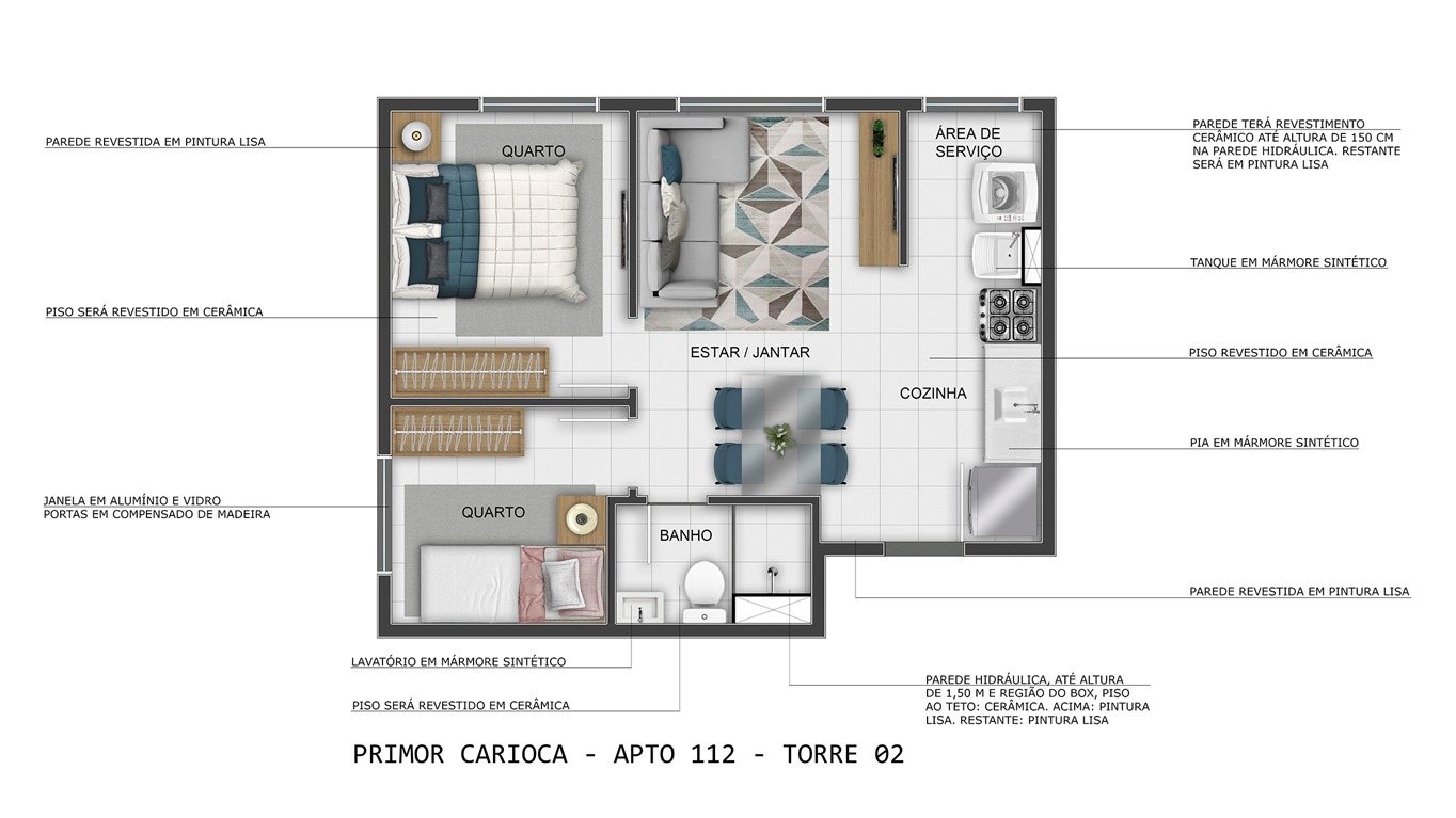 Imagem Apartamento com 2 Quartos à Venda, 41 m² em Inhaúma - Rio de Janeiro