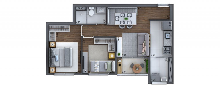 Imagem Apartamento com 3 Quartos à Venda, 58 m² em Campininha - São Paulo