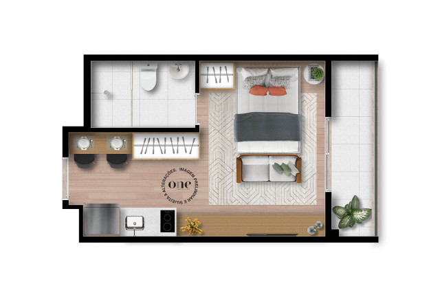 Imagem Apartamento com 1 Quarto à Venda, 31 m² em Santo Amaro - São Paulo