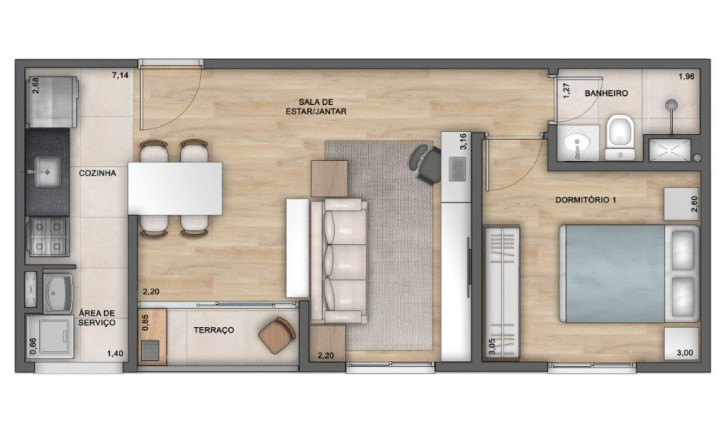 Imagem Apartamento com 2 Quartos à Venda, 42 m² em Vila Moinho Velho - São Paulo