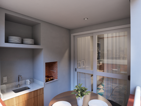 Apartamento com 2 Quartos à Venda,  em Vila Tibiriçá - Santo André