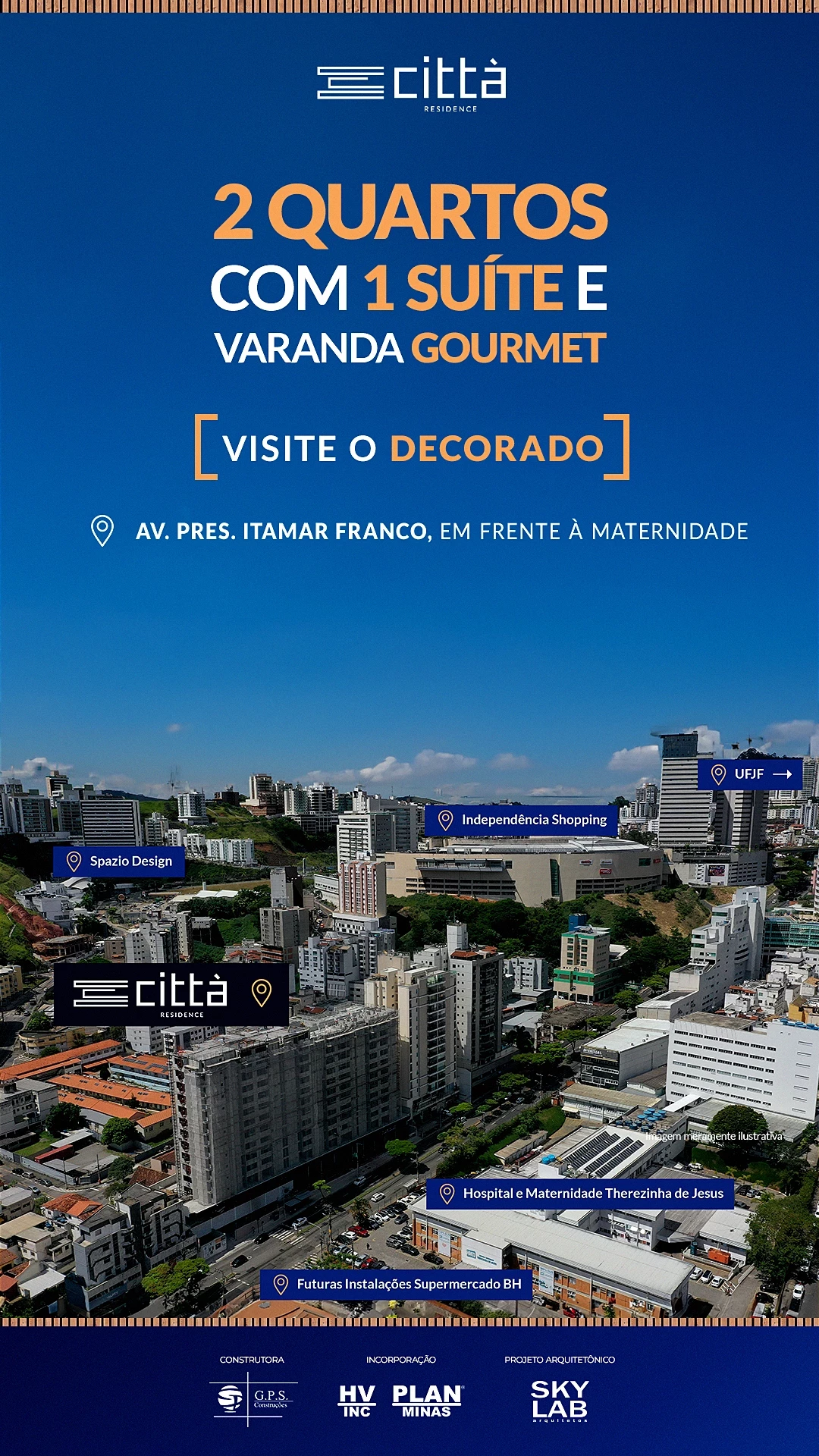 Imagem Apartamento com 2 Quartos à Venda, 54 m² em São Mateus - Juiz de Fora