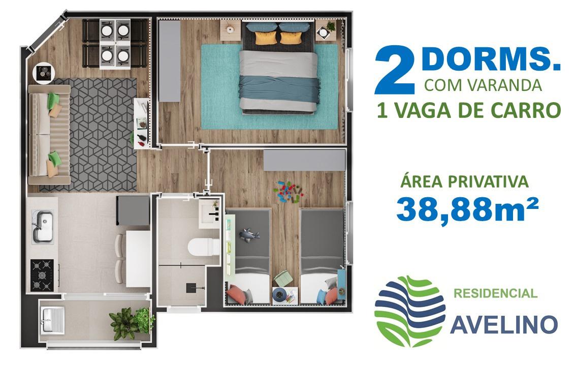 Imagem Apartamento com 2 Quartos à Venda, 40 m² em Jardim Rosa Emília - Jandira