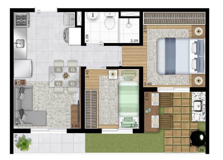 Imagem Apartamento com 1 Quarto à Venda, 31 m²em Socorro - São Paulo