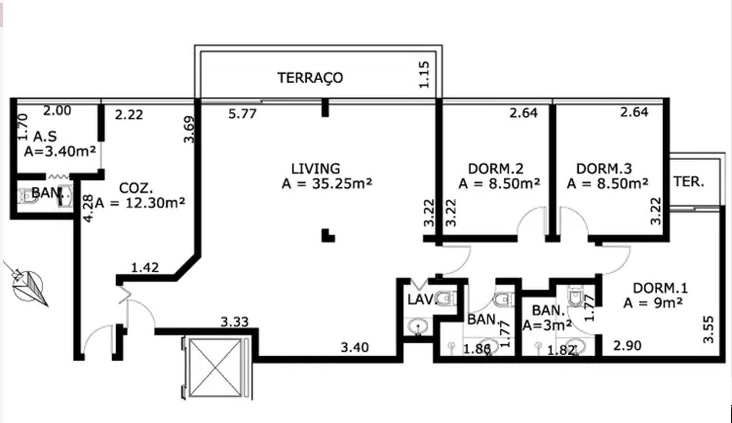 Imagem Apartamento com 4 Quartos à Venda, 113 m²em Perdizes - São Paulo