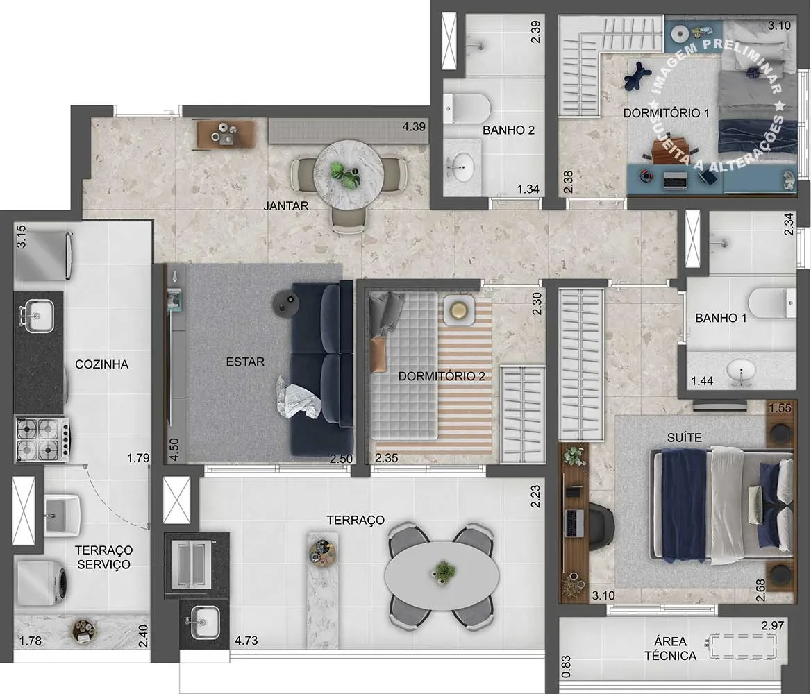 Imagem Apartamento com 2 Quartos à Venda, 63 m² em Mooca - São Paulo