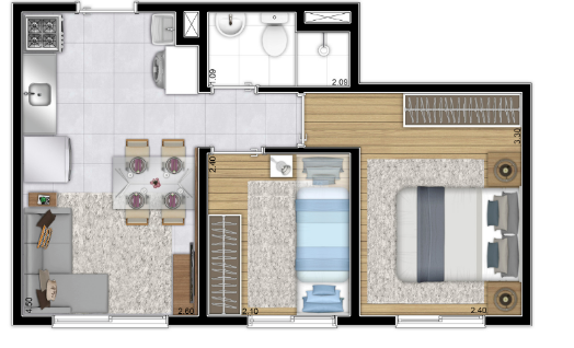 Imagem Apartamento com 2 Quartos à Venda, 32 m²em Barra Funda - São Paulo