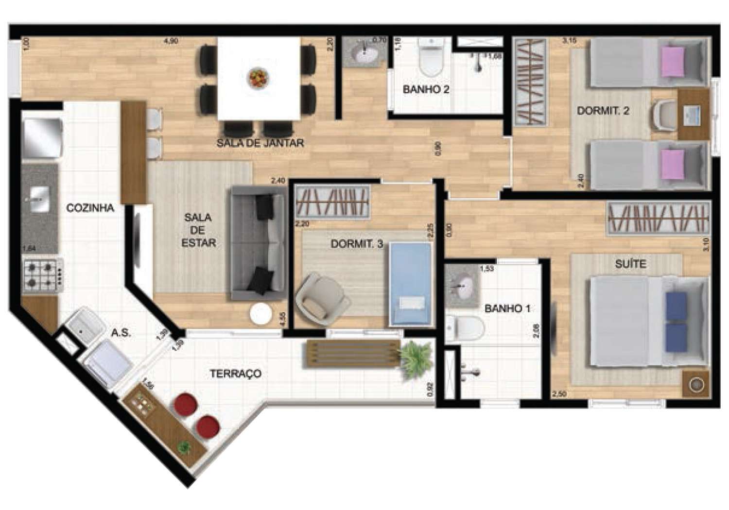 Imagem Apartamento com 3 Quartos à Venda, 65 m²em Vila Prudente - São Paulo