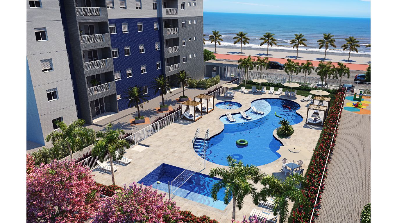 Apartamento com 2 Quartos à Venda, 47 m²em centro - Mongaguá