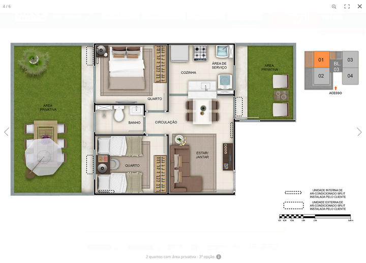 Imagem Apartamento com 2 Quartos à Venda, 39 m² em Planalto - Manaus