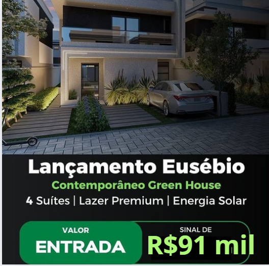 Casa de Condomínio com 4 Quartos à Venda, 158 m² em Coité - Eusébio