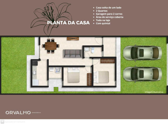 Foto do imóvel: Casa com 2 Quartos à Venda, 55 m² em Santo Antônio dos Prazeres - Feira de Santana