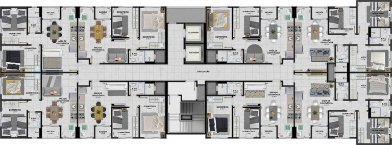 Imagem Apartamento com 3 Quartos à Venda, 79 m²em Linha Batista - Criciúma