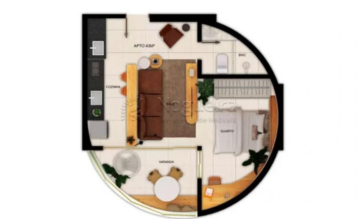 Imagem Apartamento com 1 Quarto à Venda, 23 m² em Recife - Recife