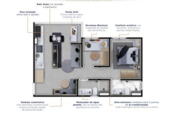 Imagem Apartamento com 2 Quartos à Venda,  em Campestre - Santo André