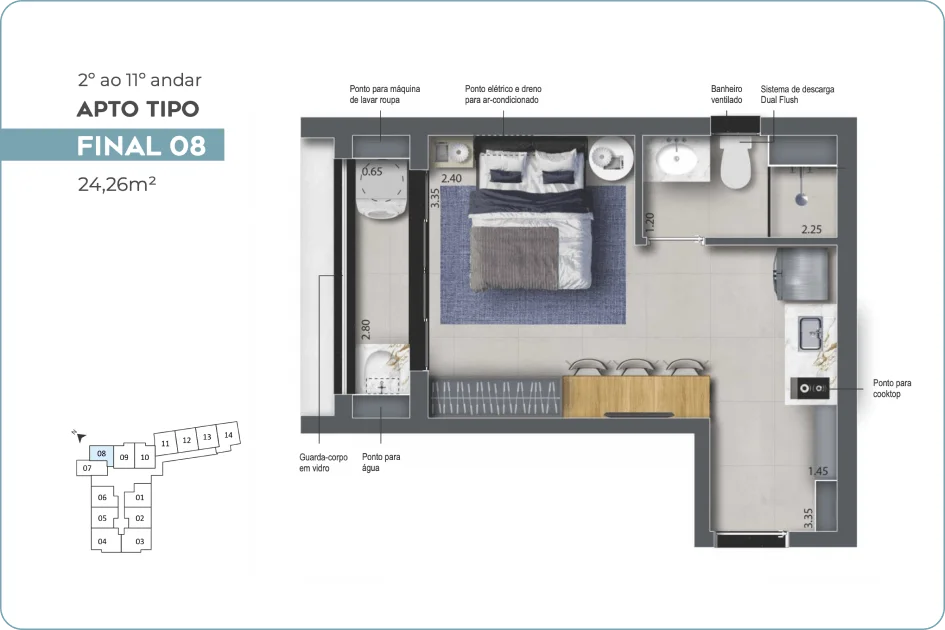 Imagem Apartamento com 1 Quarto à Venda ou Temporada, 30 m²em Vila da Saúde - São Paulo