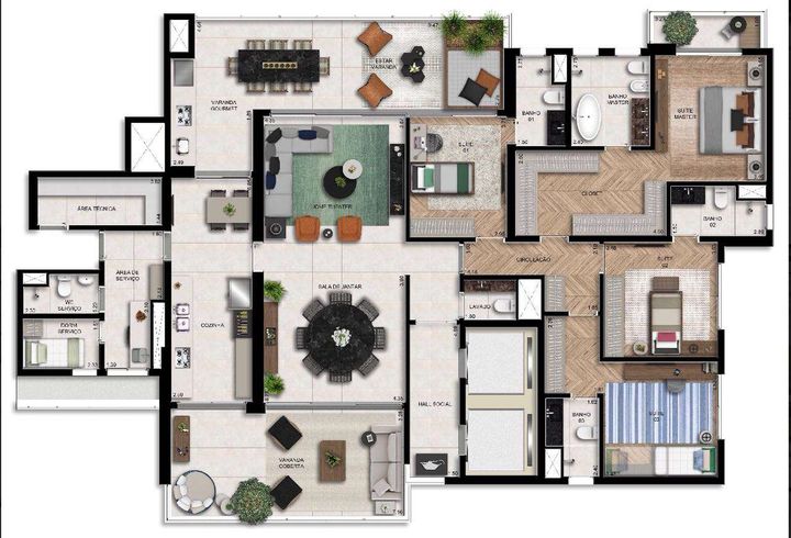 Imagem Apartamento com 4 Quartos à Venda, 282 m² em Alphaville Centro Industrial E Empresarial/alphaville. - Barueri