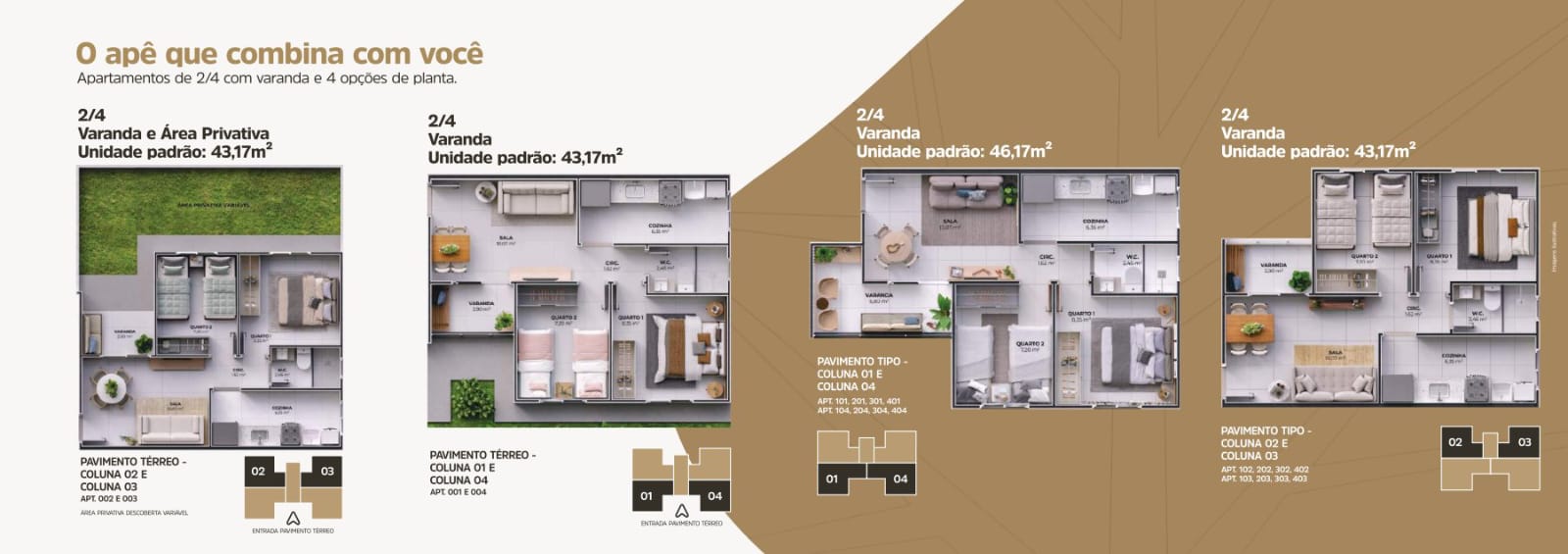 Foto do imóvel: Apartamento com 2 Quartos à Venda, 43.017 m² em Papagaio - Feira de Santana