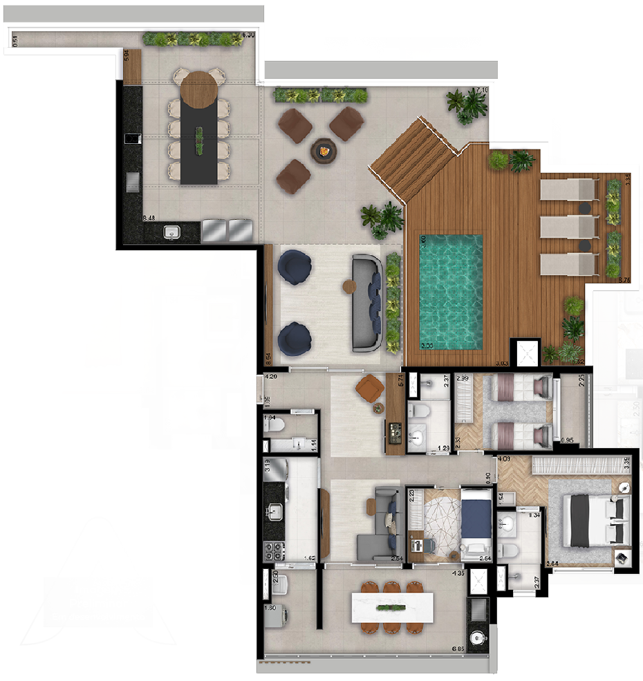 Imagem Apartamento com 2 Quartos à Venda, 64 m²em Campo Belo - São Paulo