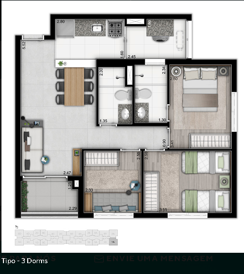 Foto do imóvel: Apartamento com 3 Quartos à Venda, 45 m² em Butantã - São Paulo