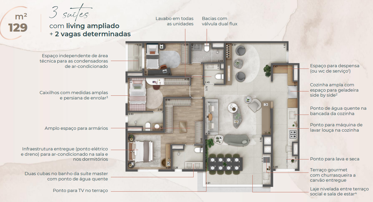Imagem Apartamento com 3 Quartos à Venda, 106 m² em Vila Paulicéia - São Paulo