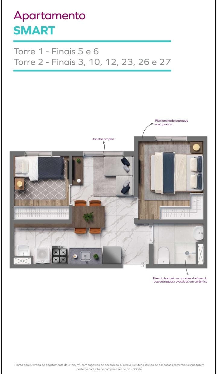 Foto do imóvel: Apartamento com 2 Quartos à Venda, 31 m²em Água Branca - São Paulo