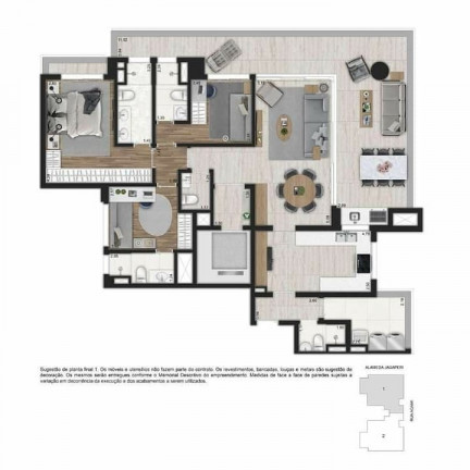 Foto do imóvel: Apartamento com 3 Quartos à Venda, 150 m² em Moema - São Paulo