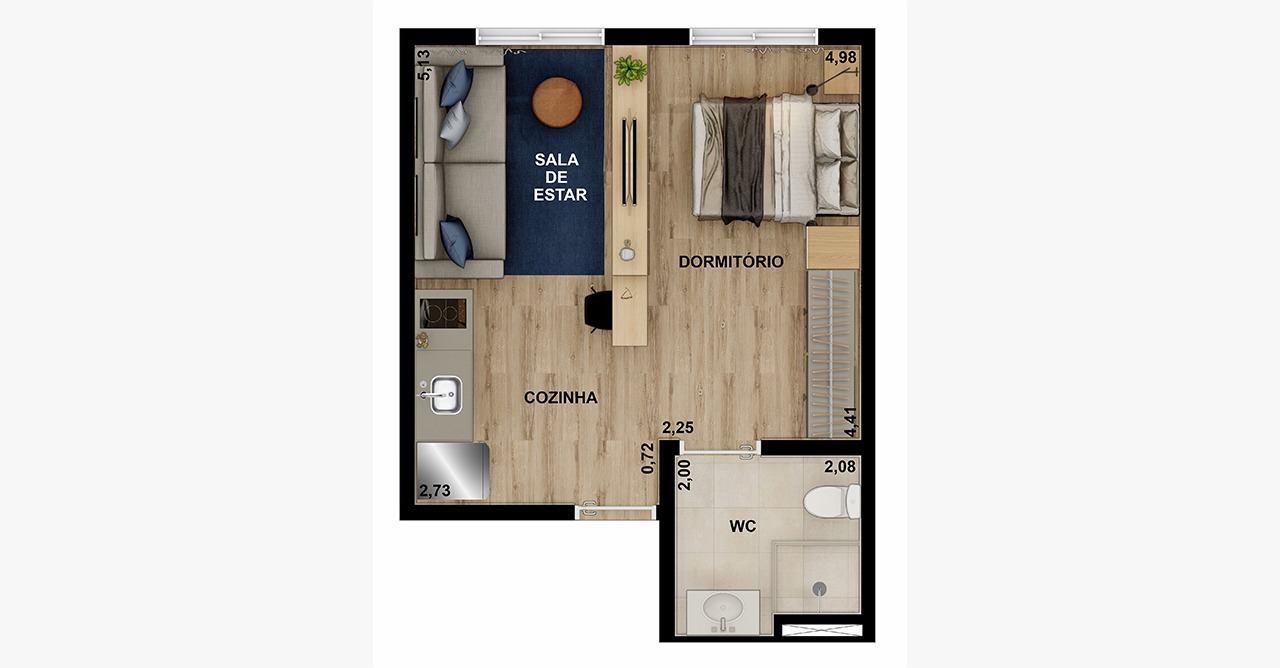 Imagem Apartamento com 2 Quartos à Venda, 36 m²em Vila Congonhas - São Paulo
