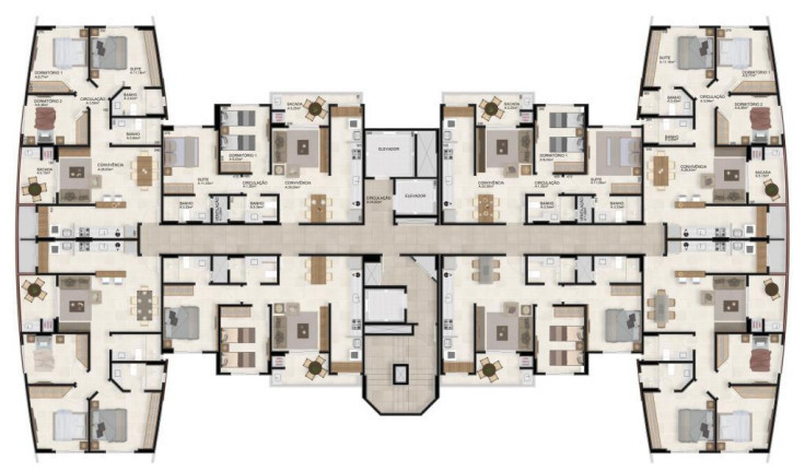 Imagem Apartamento com 2 Quartos à Venda,  em Próspera - Criciúma