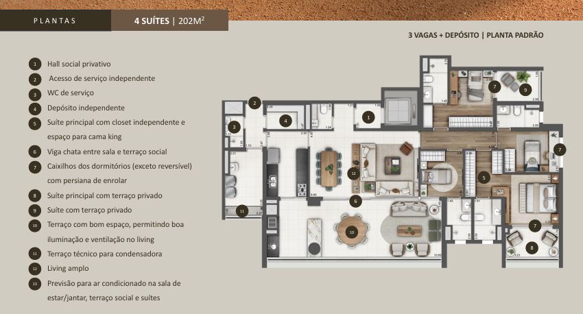 Imagem Apartamento com 4 Quartos à Venda, 201 m² em Cidade Monções - São Paulo