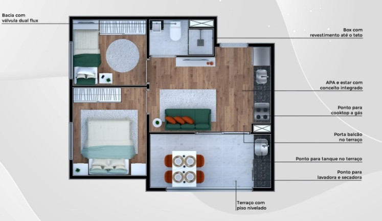 Imagem Apartamento com 2 Quartos à Venda,  em Jardim Imperador (Zona Leste) - São Paulo