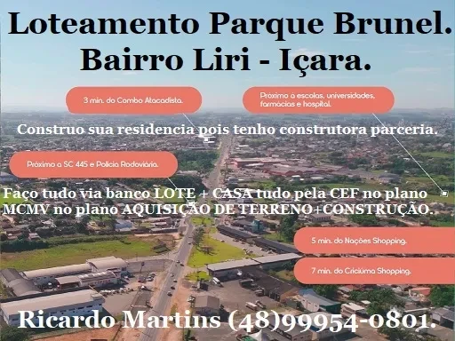 Terreno à Venda, 368 metros em Liri - Içara