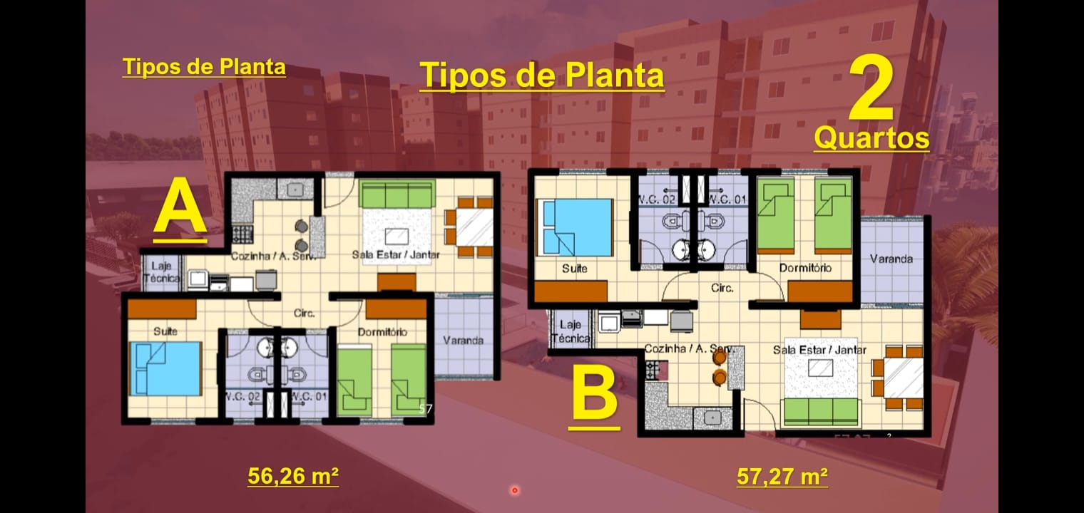 Imagem Apartamento com 3 Quartos à Venda, 75 m²em Cidade Nova - Ananindeua