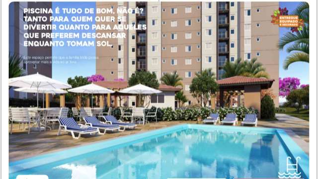 Apartamento com 2 Quartos à Venda, 42 m² em Jardim Ibirapuera - Campinas
