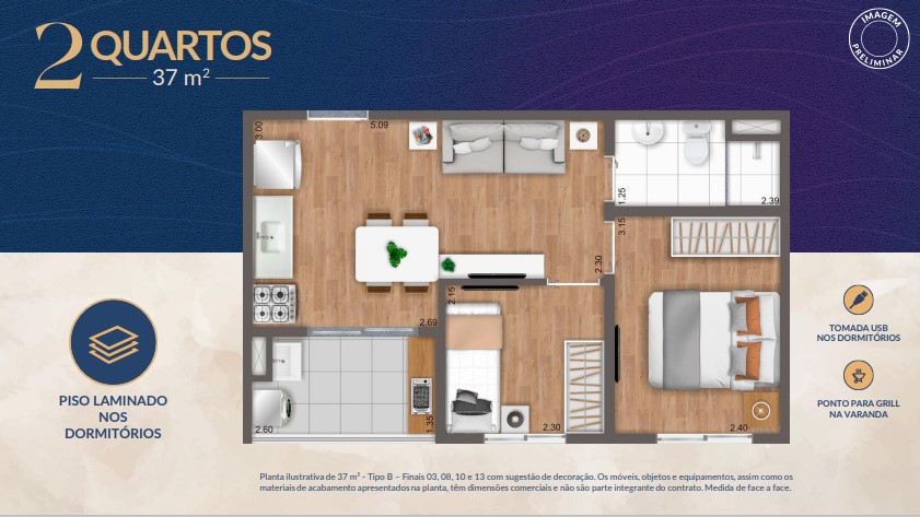 Imagem Apartamento com 2 Quartos à Venda, 38 m² em Socorro - São Paulo