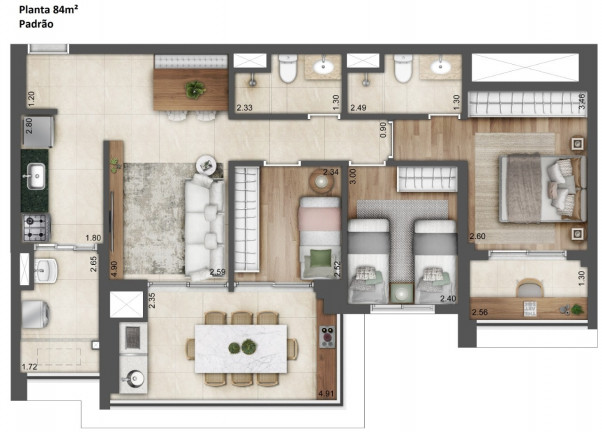 Imagem Apartamento com 3 Quartos à Venda, 82 m² em Brás - São Paulo