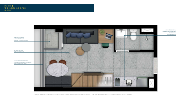 Imagem Studio com 1 Quarto à Venda, 26 m² em Vila Mariana - São Paulo