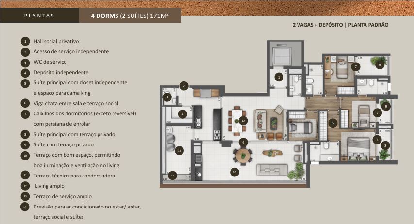 Imagem Apartamento com 4 Quartos à Venda, 201 m² em Cidade Monções - São Paulo