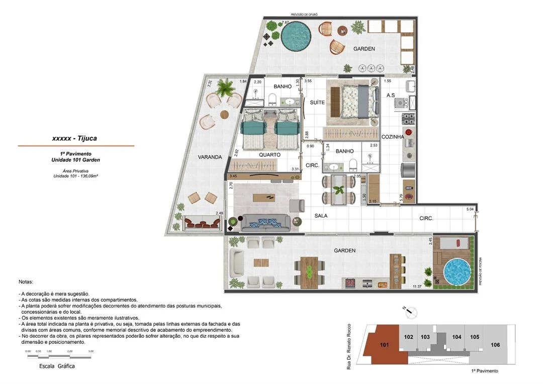 Foto do imóvel: Apartamento com 2 Quartos à Venda, 65 m² em Tijuca - Rio de Janeiro