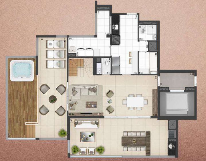 Imagem Cobertura com 3 Quartos à Venda, 241 m² em Vila Leopoldina - São Paulo