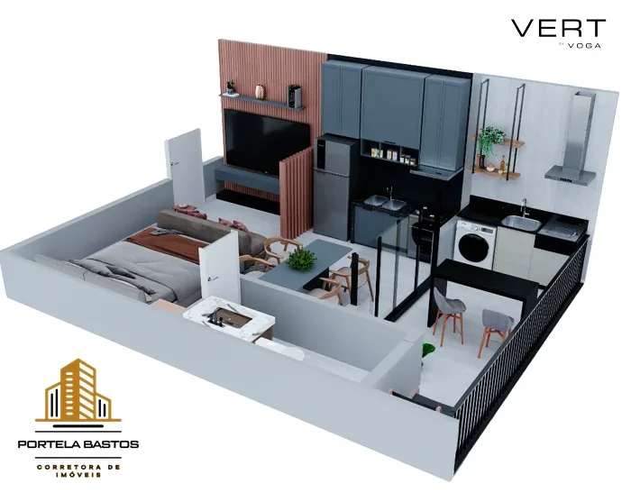Imagem Studio com 1 Quarto à Venda, 36 m² em Perequê Açu - Ubatuba