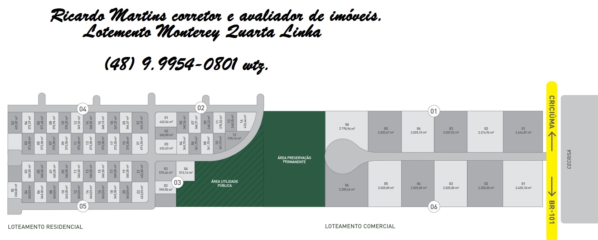 Imagem Terreno à Venda, 360 m² em Quarta Linha - Criciúma